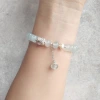 Optimized aquamarine abacus bead beaded bracelet for women, a light luxury and niche blue crystal bracelet with a high-end feel, a perfect accessory for best friends Application Scenario